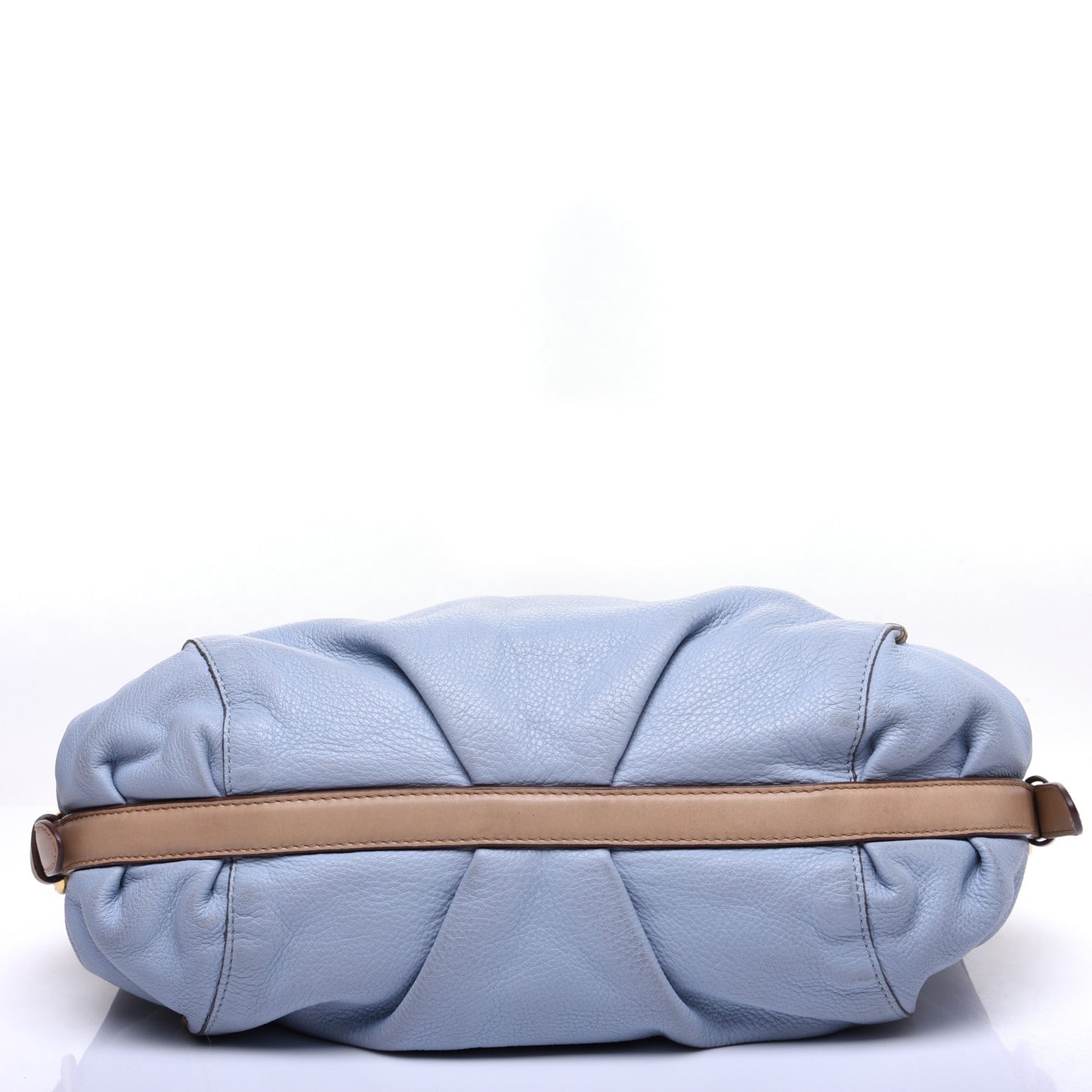 Grained Calfskin Crossbody Blue
