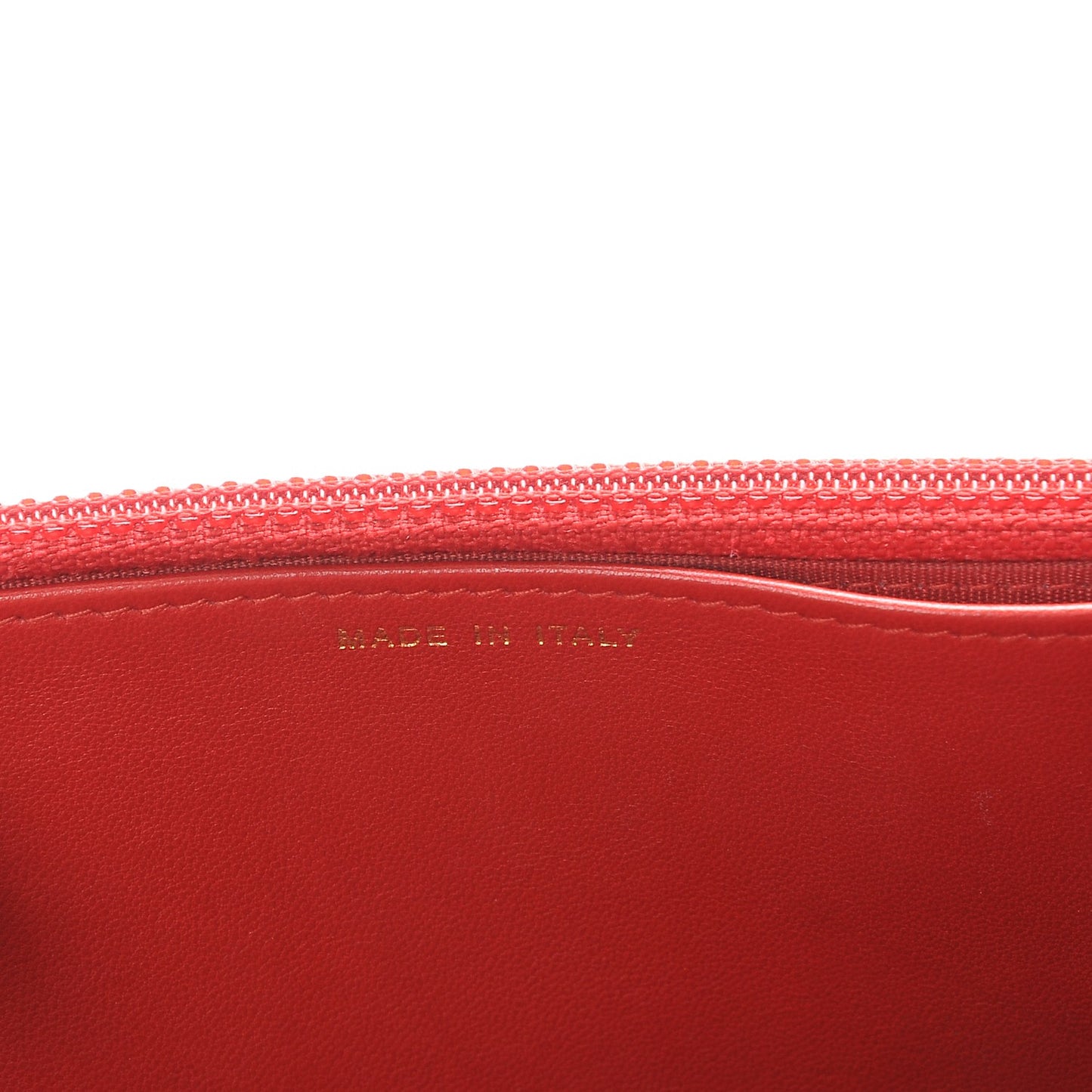 Lambskin Quilted Boy Wallet On Chain WOC Red