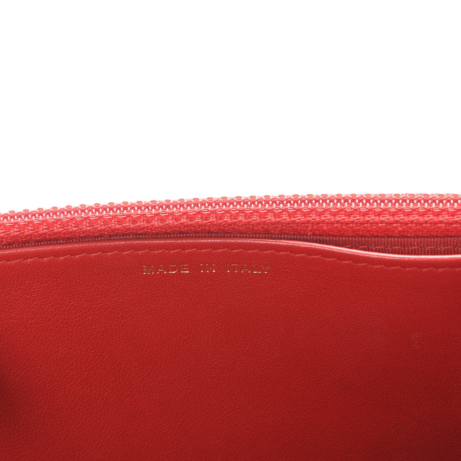 Chanel Lambskin Quilted Boy Wallet On Chain WOC Red 7 of 8