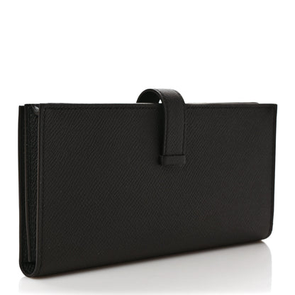 Hermes Epsom Monochrome Bearn Gusset Wallet Black 3 of 7