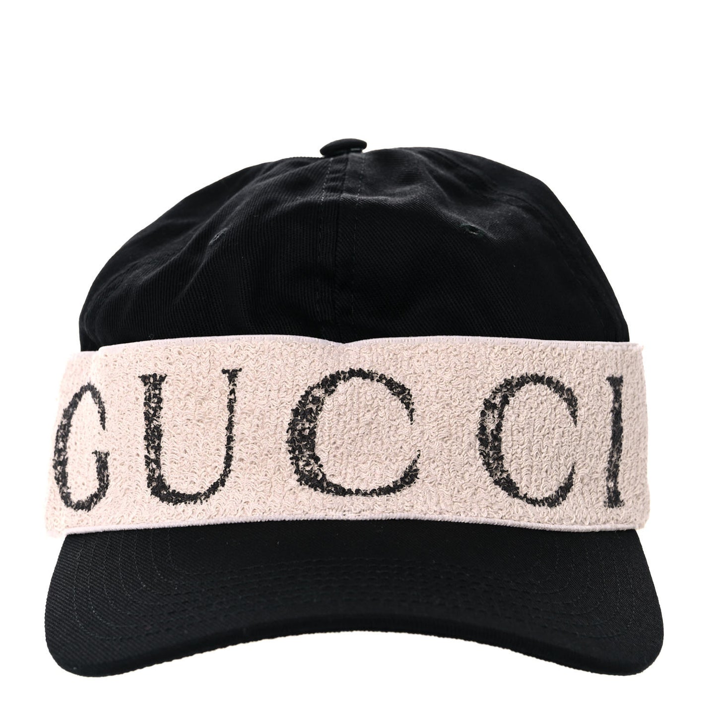 Gabardine Gucci Headband Baseball Hat L Black