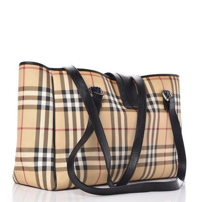 Burberry House Check Buckle Tote Black 3 of 12