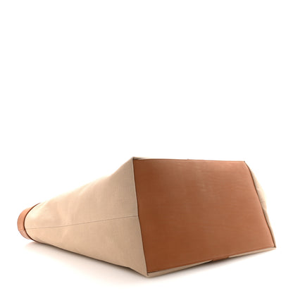 Saint Laurent Canvas Calfskin Y Tote Tan Natural 4 of 9