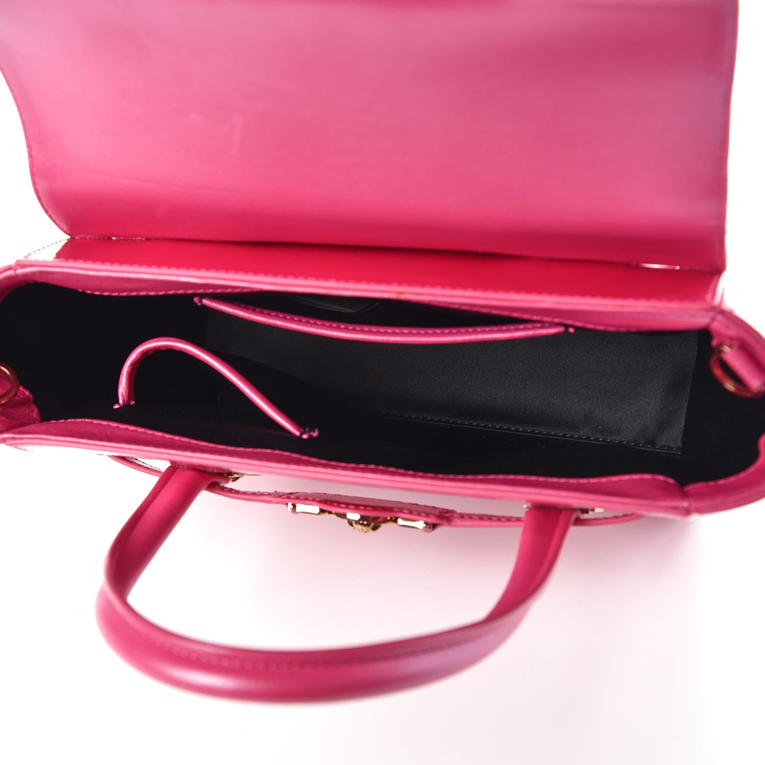 Versace Patent Calfskin Small Day Bag Pink 5 of 15