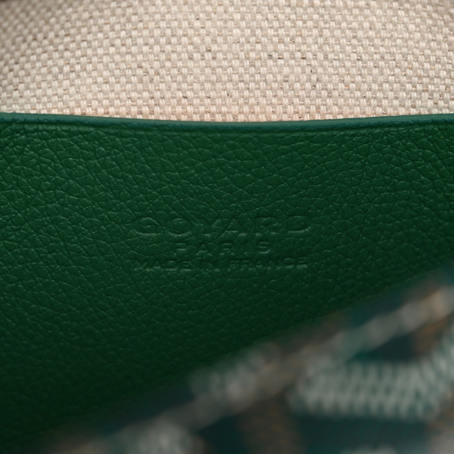 Goyardine Plumet Wallet Clutch Green