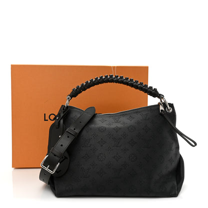 Louis Vuitton Mahina Beaubourg Hobo MM Black 9 of 9
