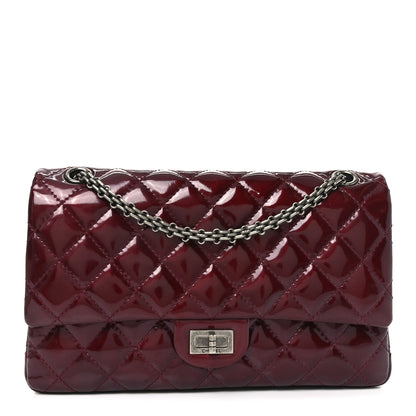 Chanel Patent Quilted 2.55 Reissue 226 Flap Burgundy 1 of 11