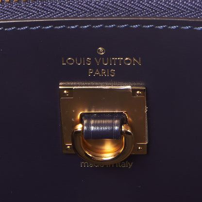 Louis Vuitton Calfskin City Steamer MM Gris Antartica Navy Rose Doux 9 of 9