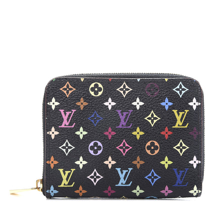 Louis Vuitton Monogram Multicolor Zippy Coin Purse Black Grenade 1 of 7