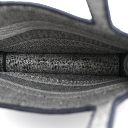 Christian Dior Oblique Denim Mini Book Tote Blue 5 of 11