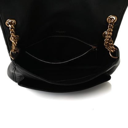 Saint Laurent Lambskin Matelasse Monogram Medium Niki Chain Satchel Black 6 of 13
