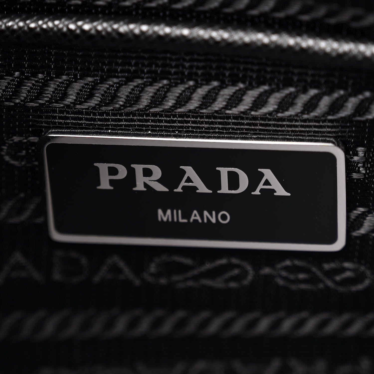 Prada Tessuto Nylon Saffiano Flat Messenger Bag Black 6 of 9