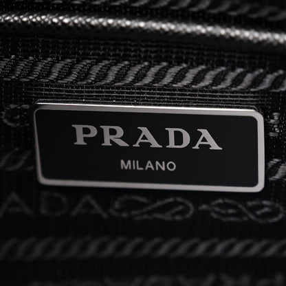 Prada Tessuto Nylon Saffiano Flat Messenger Bag Black 6 of 9