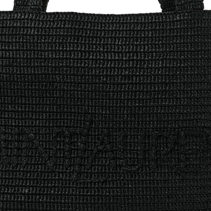 Saint Laurent Raffia Logo Tote Black 8 of 11