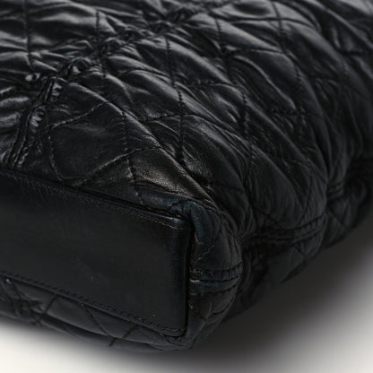 Chanel Lambskin Quilted Sharpei Shopping Tote Black 10 of 10