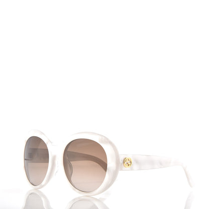 Gucci Acetate Round Sunglasses GG3829 F/S White 1 of 8