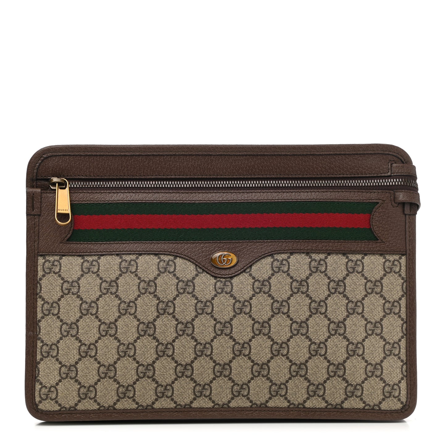 GG Supreme Monogram Web Small Ophidia Documents Holder Beige New Acero