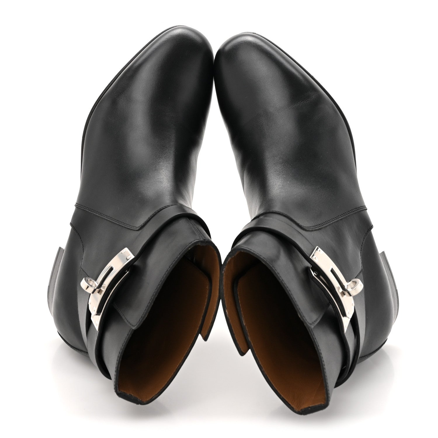Hermes Calfskin Neo Ankle Boots 38.5 Black 2 of 13