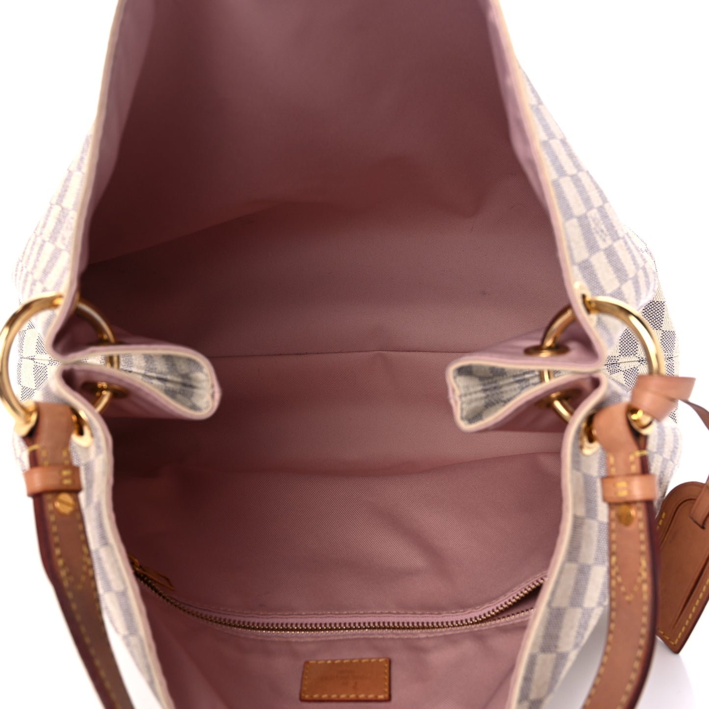 Damier Azur Graceful MM Rose Ballerine