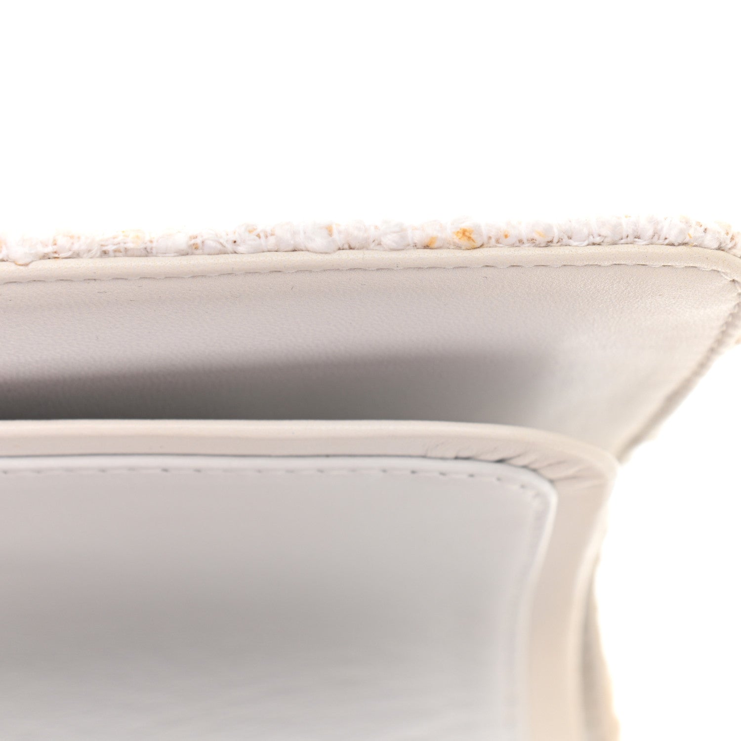 Chanel Tweed Medium Double Flap White 14 of 17