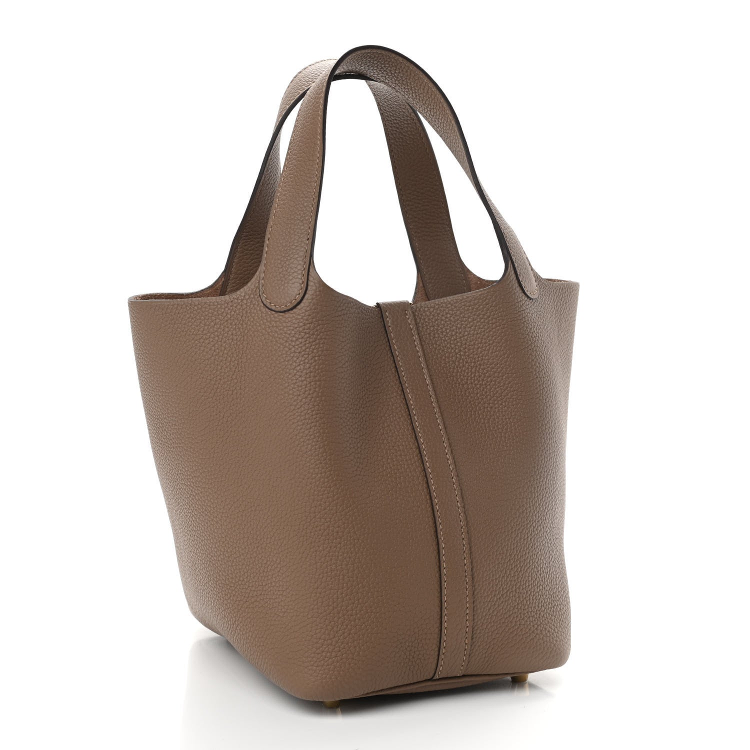 Hermes Taurillon Maurice Picotin Lock 18 PM Beige De Weimar 3 of 11