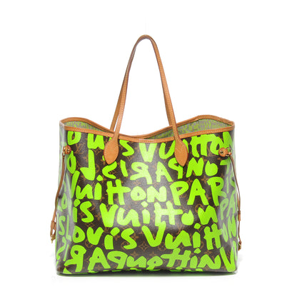 Louis Vuitton Monogram Graffiti Neverfull GM Green 1 of 7