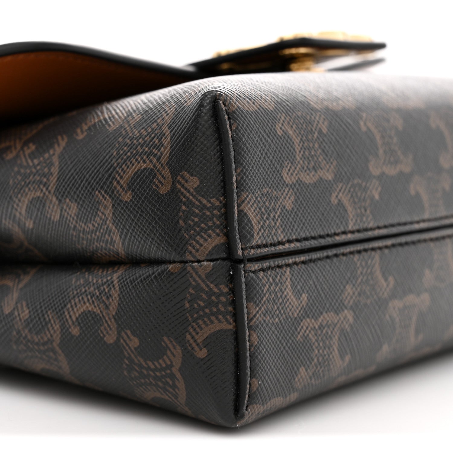 Celine Triomphe Canvas Teen Victoire  Tan 9 of 10