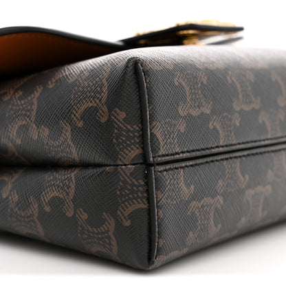 Celine Triomphe Canvas Teen Victoire  Tan 9 of 10