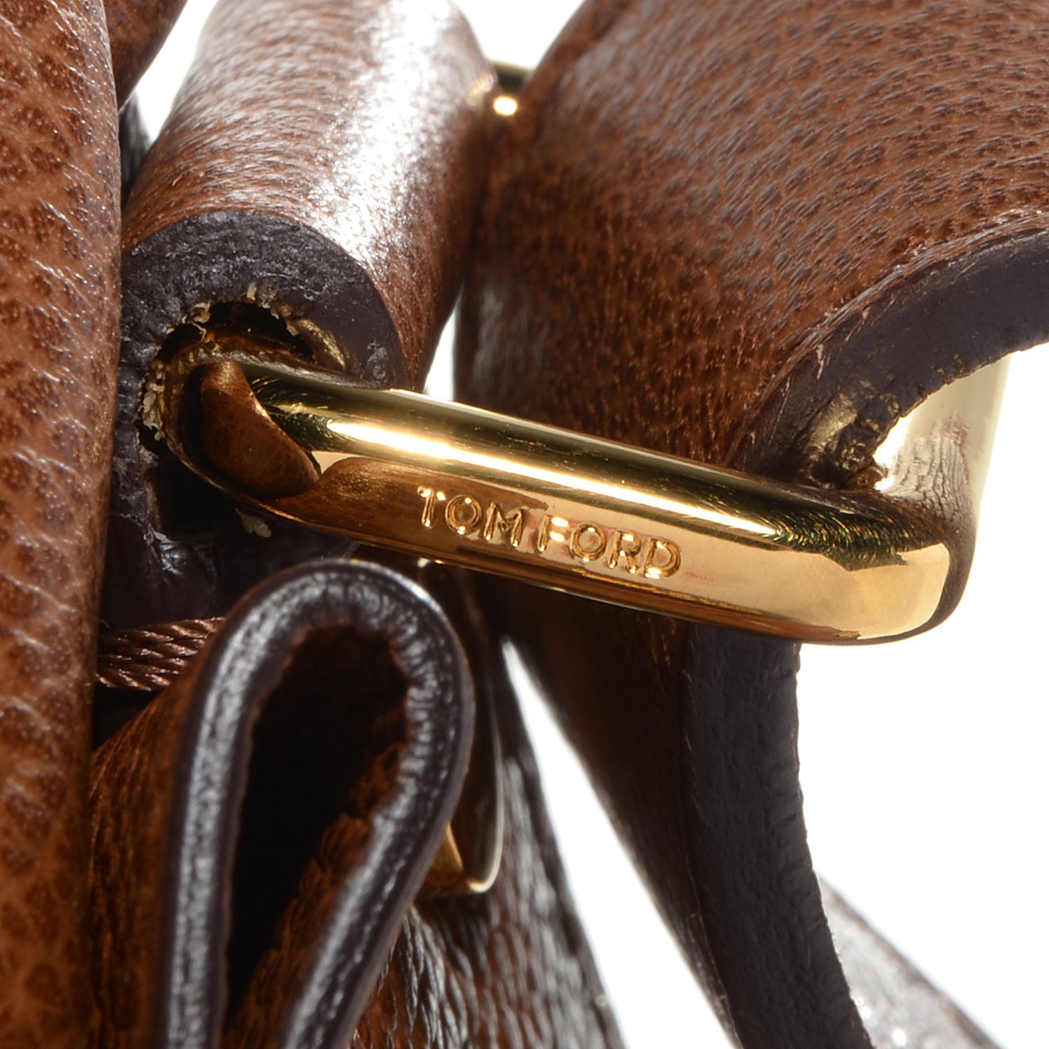Tom Ford Pebbled Calfskin Large Jennifer Caramel 8 of 8