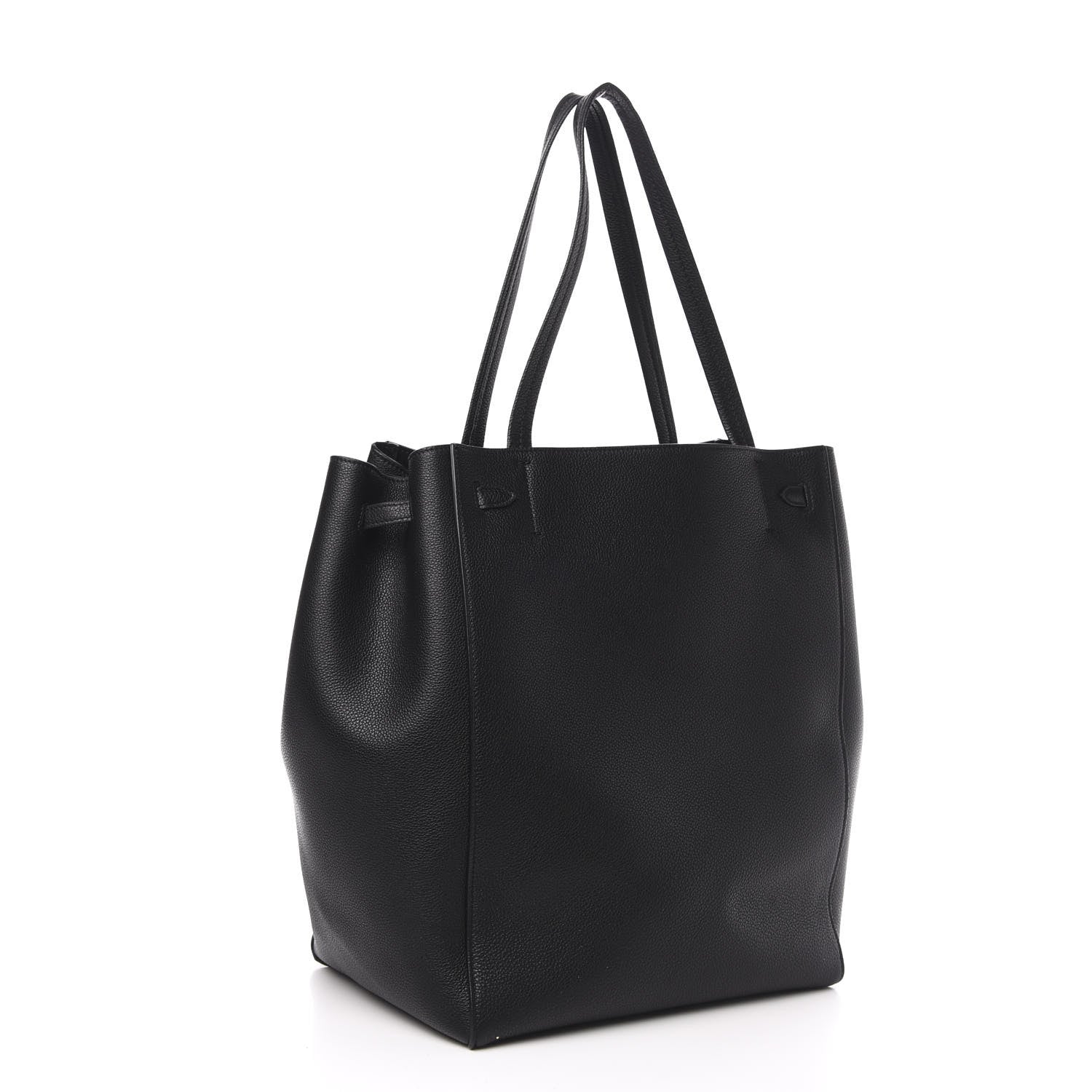 Celine Soft Grained Calfskin Medium Belt Cabas Phantom Black 2 of 9