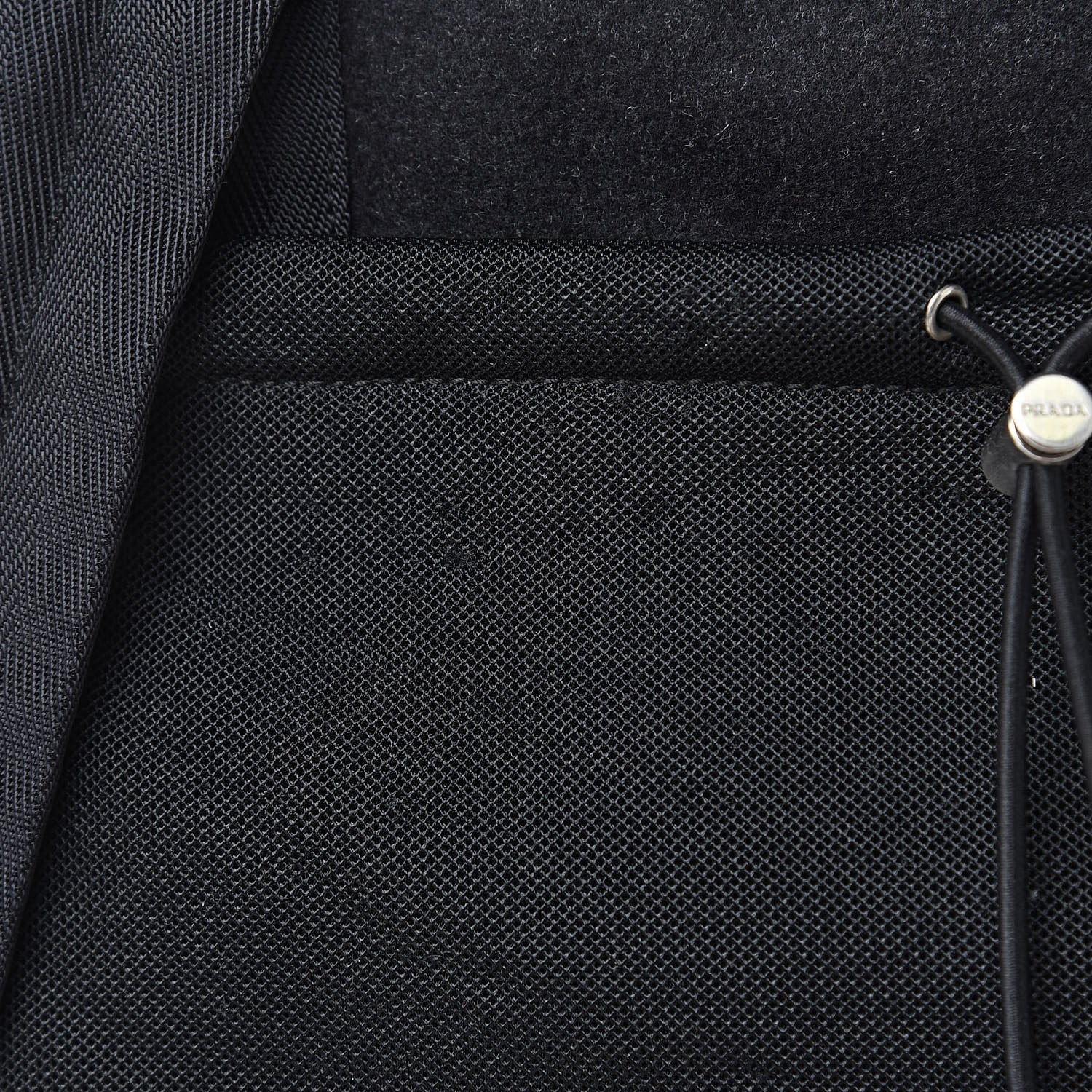 Prada Wool Messenger Satchel Black 13 of 15
