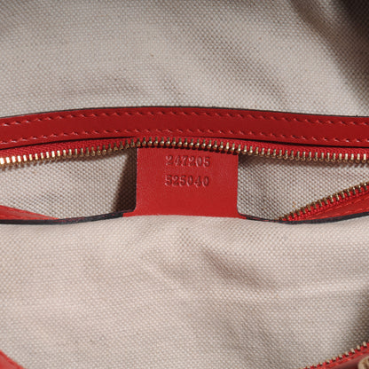 Gucci Monogram Vintage Web Medium Boston Red 8 of 9