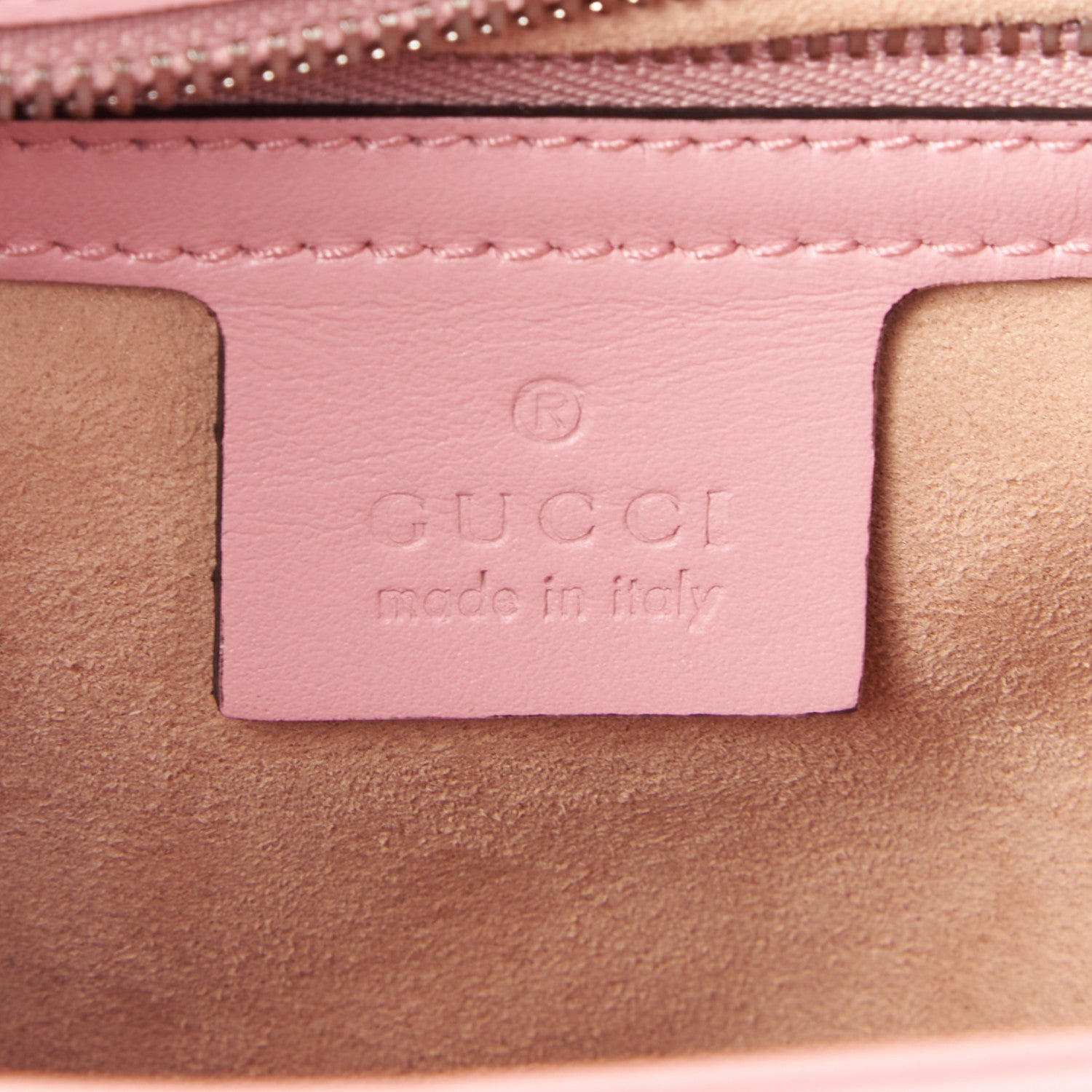 Gucci Calfskin Matelasse Small GG Marmont Shoulder Bag Wild Rose 8 of 9