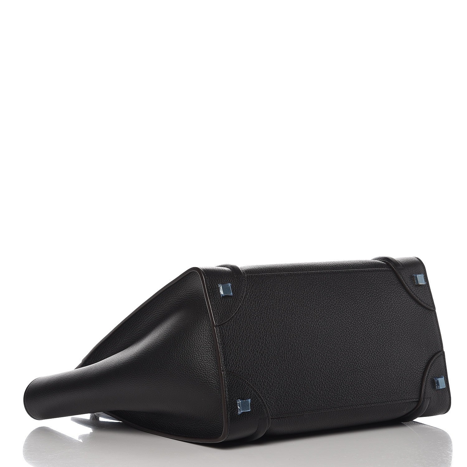 Celine Drummed Calfskin Mini Luggage Black 4 of 7