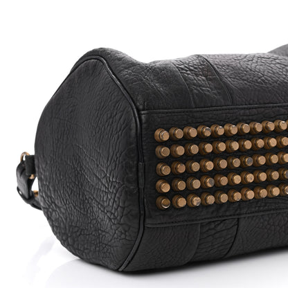 Alexander Wang Pebbled Lambskin Rockie Black Antique Brass Hardware 8 of 9