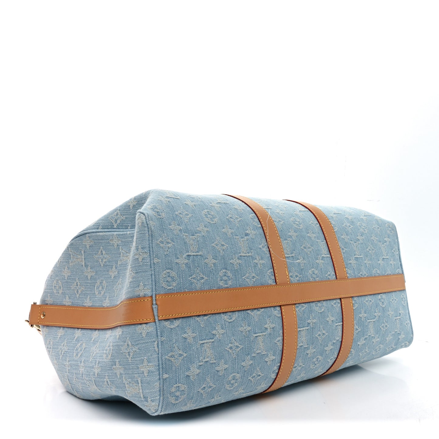 Denim Monogram Keepall Bandouliere 45 Sky Blue