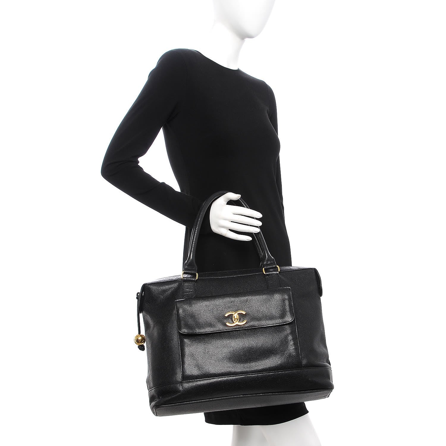 Chanel Caviar Shopper Tote Black 2 of 7
