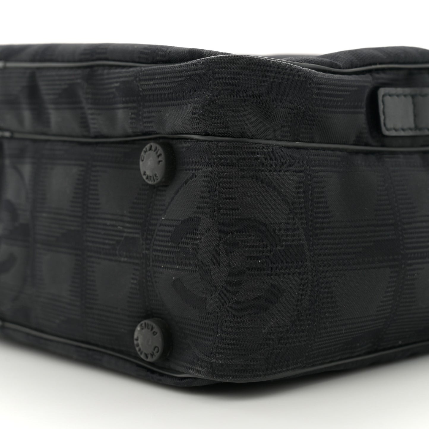 Nylon Travel Shoulder Bag Black