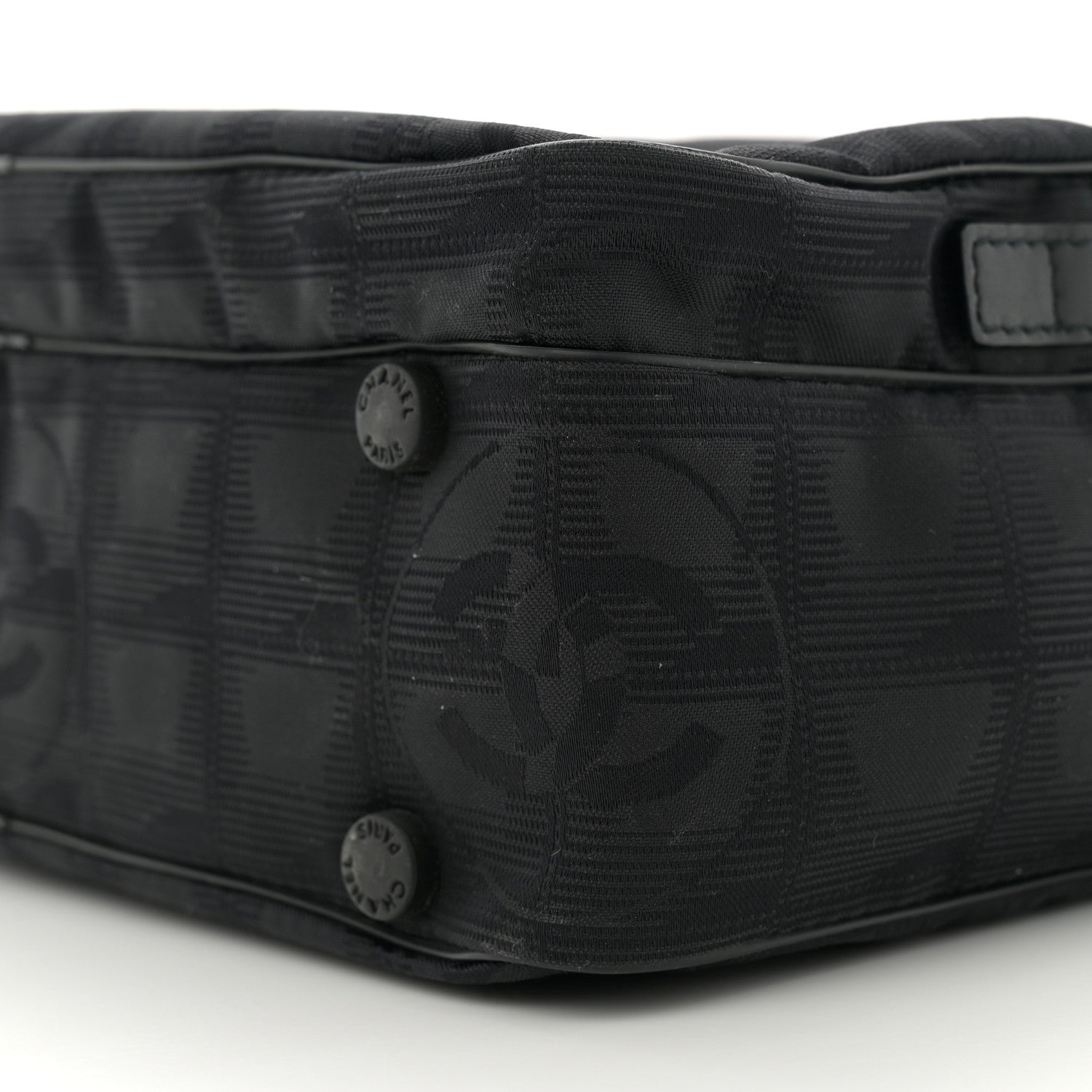 Chanel Nylon Travel Shoulder Bag Black 10 of 11