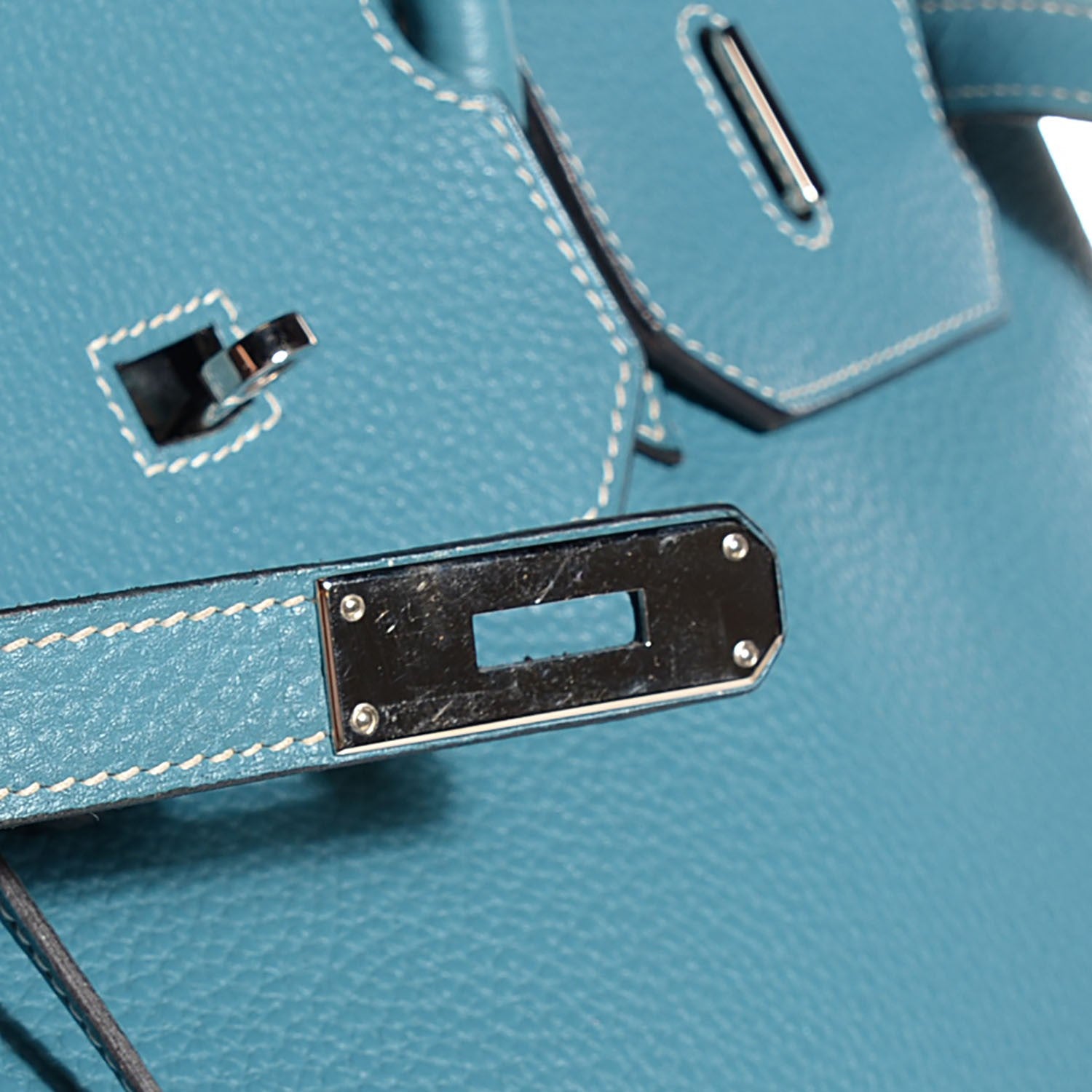 Hermes Togo Birkin 40 Blue Jean 21 of 30