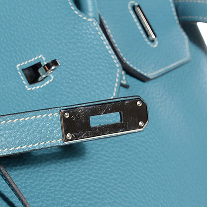 Hermes Togo Birkin 40 Blue Jean 21 of 30