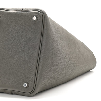 Hermes Taurillon Clemence Picotin Lock 18 PM Gris Meyer 10 of 11