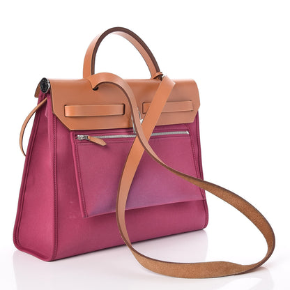 Hermes Vache Hunter Toile Herbag Zip 31 PM Tosca 3 of 7