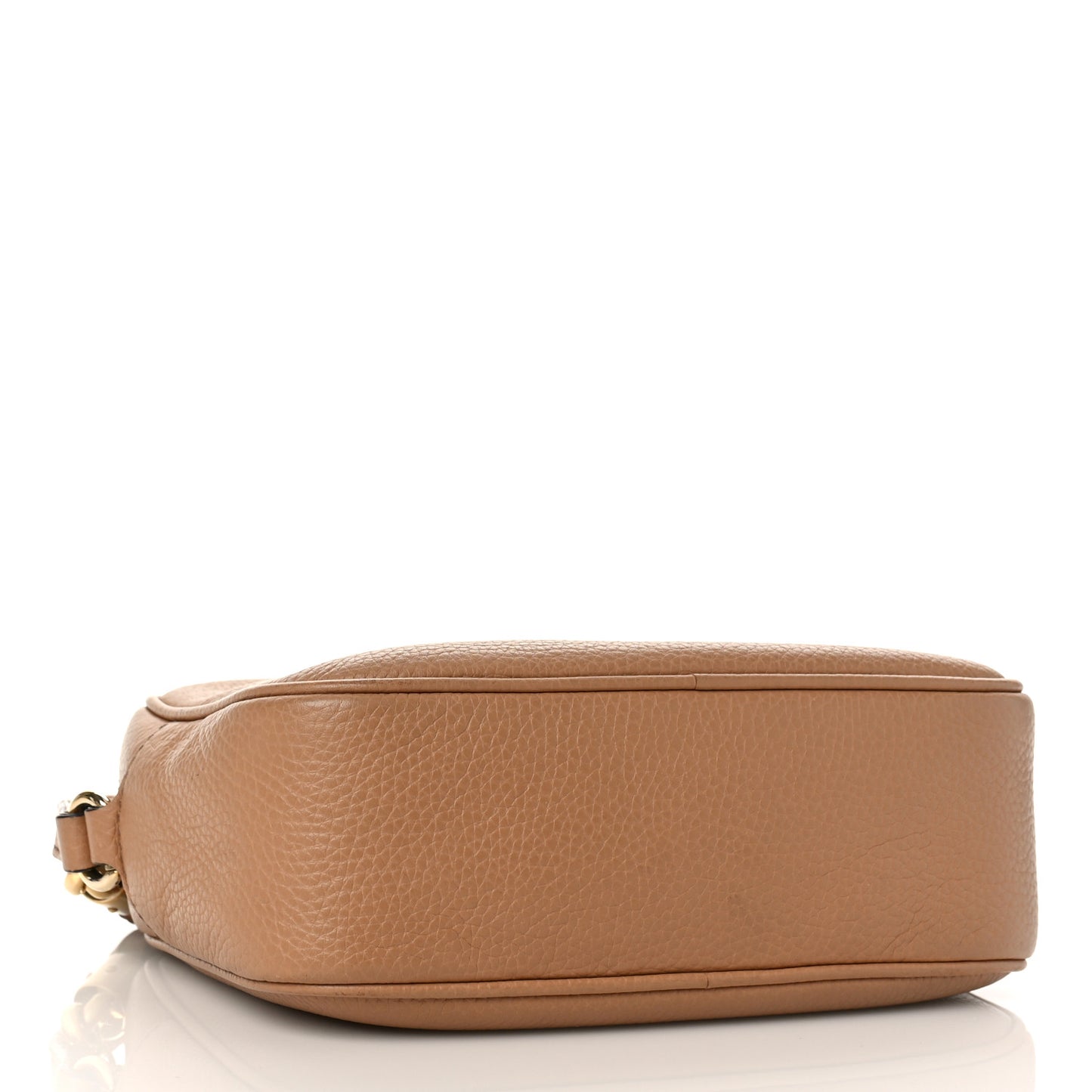 Pebbled Calfskin Small Soho Disco Bag Camelia