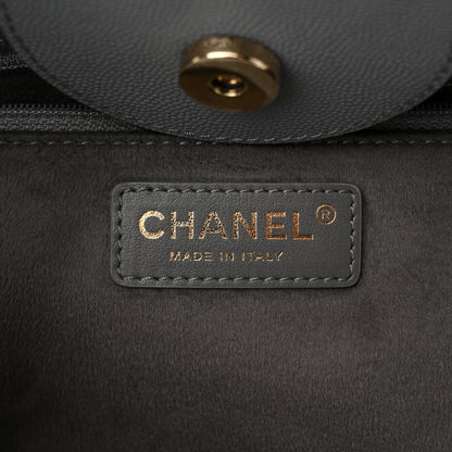 Chanel Caviar Studded Small Deauville Tote Grey 6 of 10