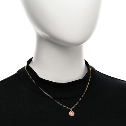 18K Rose Gold Diamond Gambade Clou de Selle Necklace