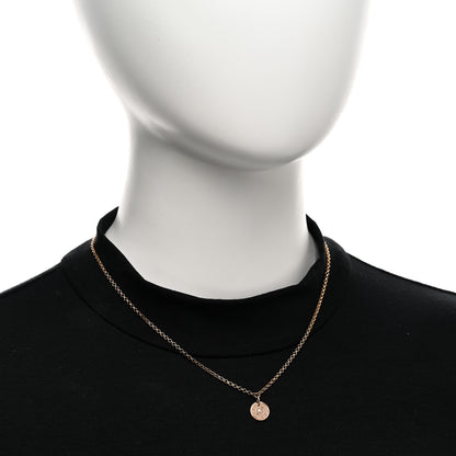 Hermes 18K Rose Gold Diamond Gambade Clou de Selle Necklace 2 of 5