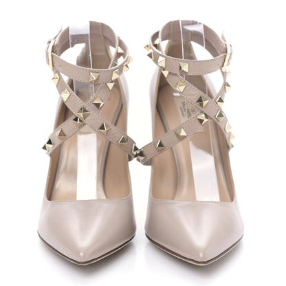Valentino Garavani Nappa Rockstud Studwrap Strap 105mm Pumps 39 Poudre 2 of 8