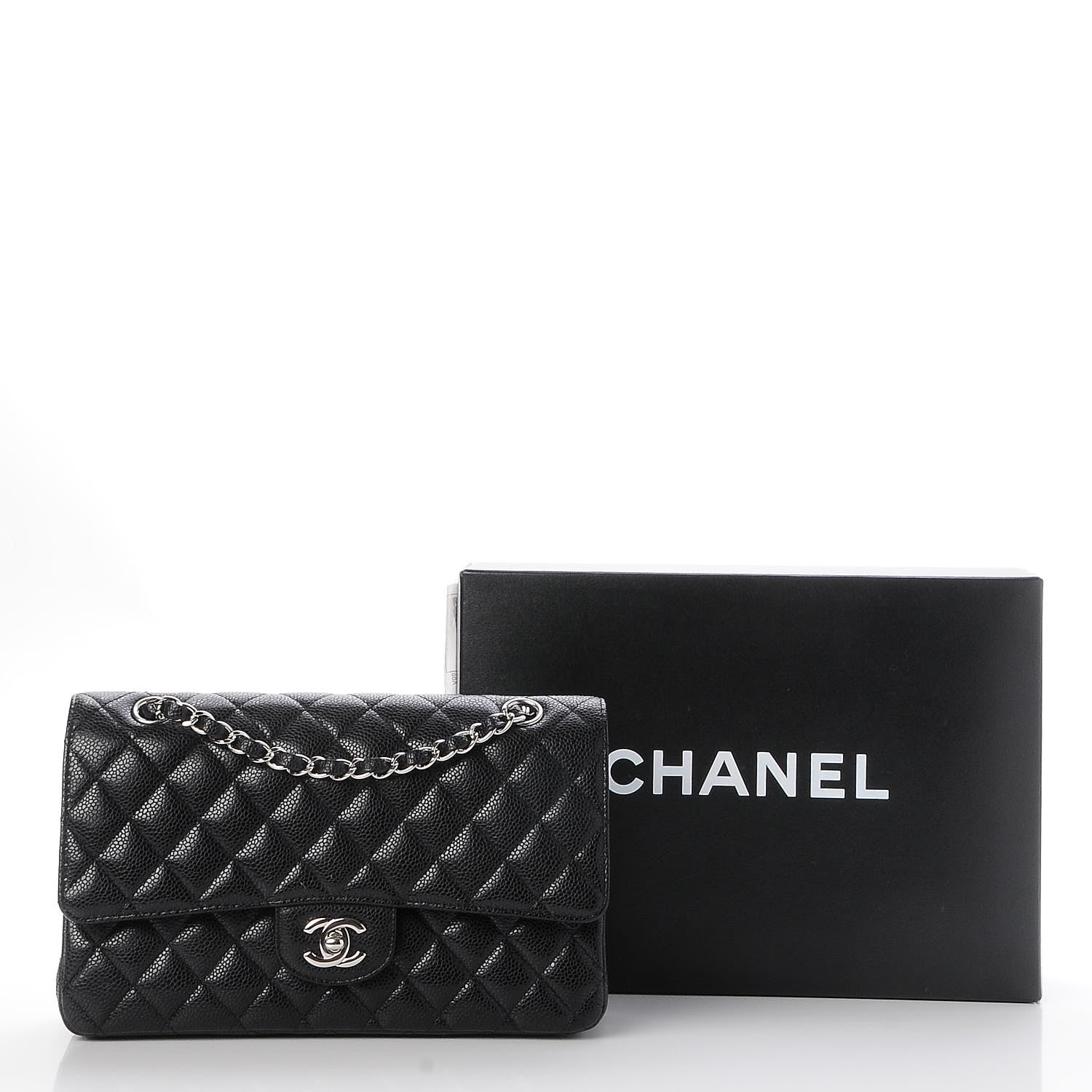 Chanel Caviar Quilted Medium Double Flap Black 9 of 9