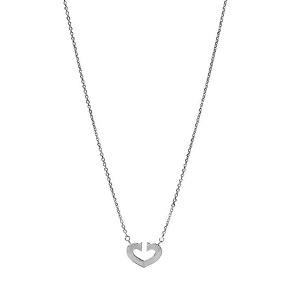 Cartier 18K White Gold Medium Hearts and Symbols Necklace 1 of 7